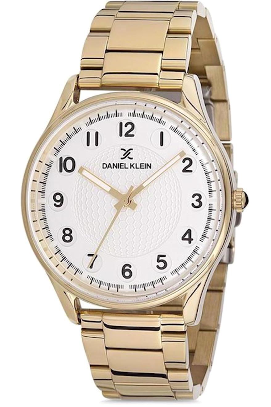 Daniel Klein DK013248B-05 Takvimli 43 mm Altın Metal Kordon Analog Erkek Kol Saati