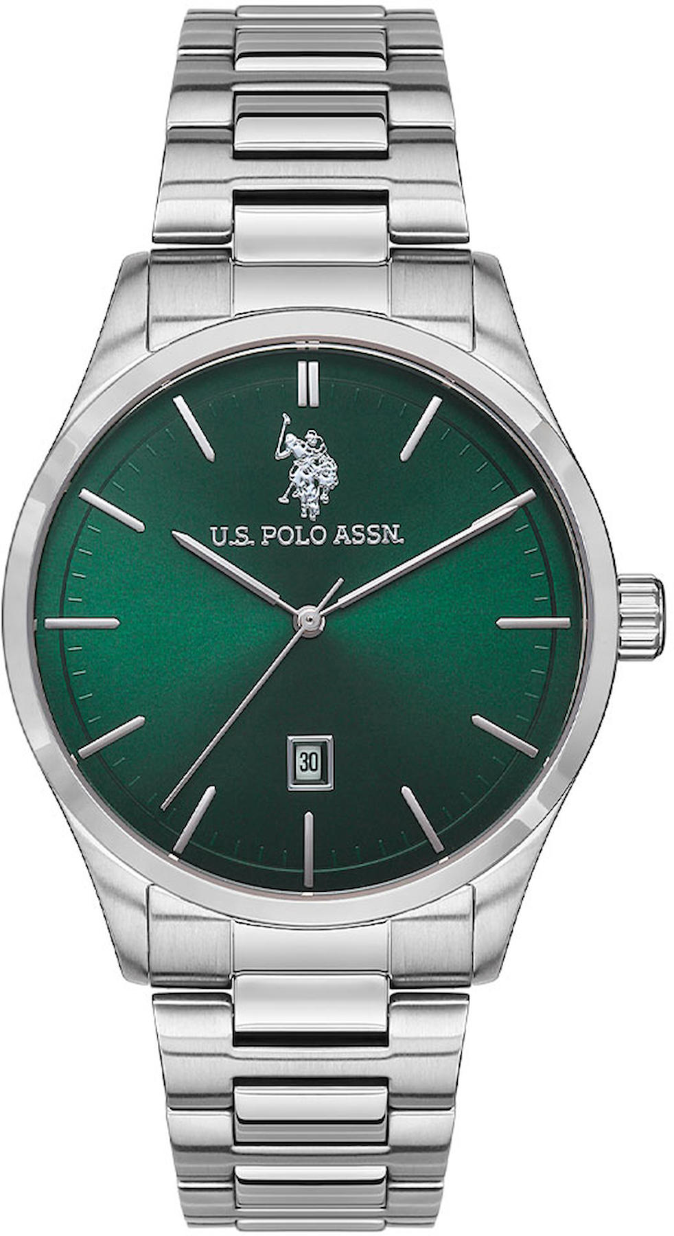 U.S. Polo Assn USPA1072-02 Takvimli 42 mm Çelik Kordon Analog Erkek Kol Saati