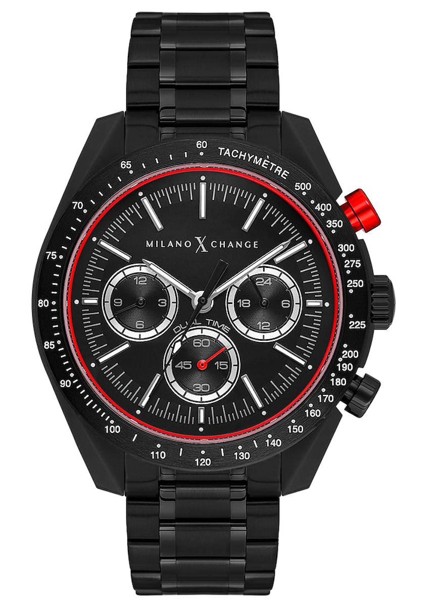 Milano X Change MXG3120 Takvimli 43 mm Siyah Çelik Kordon Analog Erkek Kol Saati