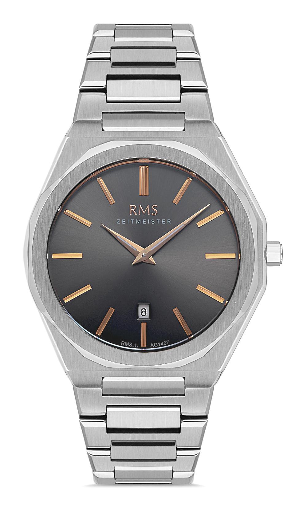 Romanson RMS.1.AG1407.04 Takvimli 42 mm Çelik Kordon Analog Erkek Kol Saati