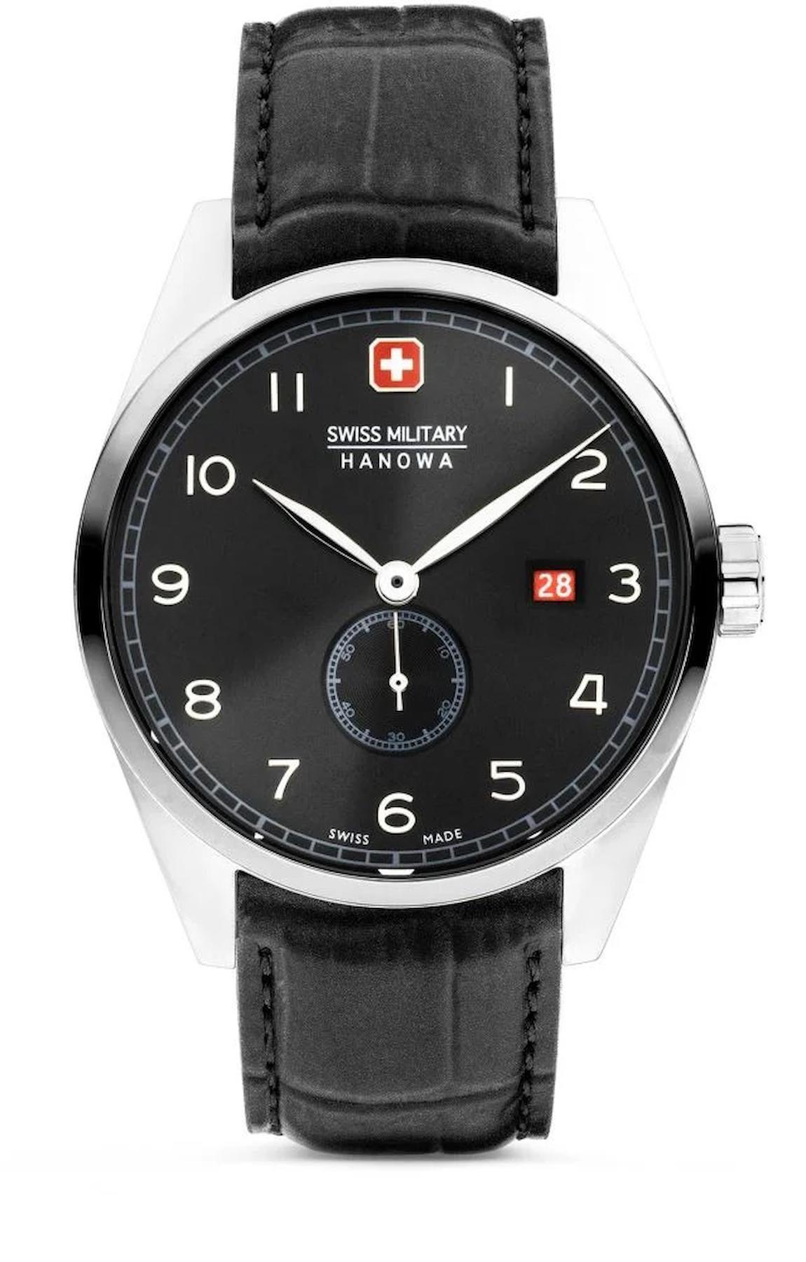 Swiss Military SMWGB0000703 Takvimli 44 mm Siyah Deri Kordon Analog Erkek Kol Saati