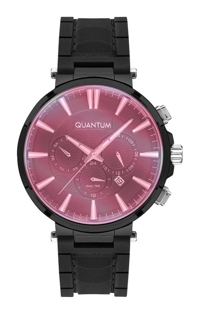 Quantum PWG946.651 Takvimli 44 mm Siyah Silikon Kordon Analog Erkek Kol Saati