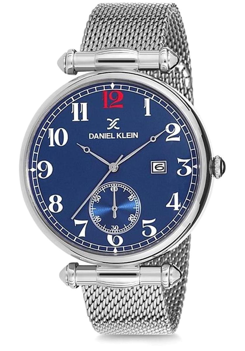 Daniel Klein DK011874H-02 Takvimli Çelik Kordon Analog Erkek Kol Saati