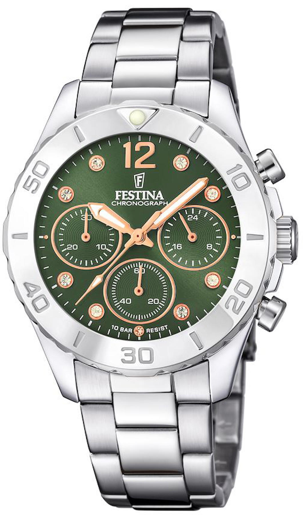 Festina F20603-5 Takvimli 39 mm Çelik Kordon Analog Kol Saati