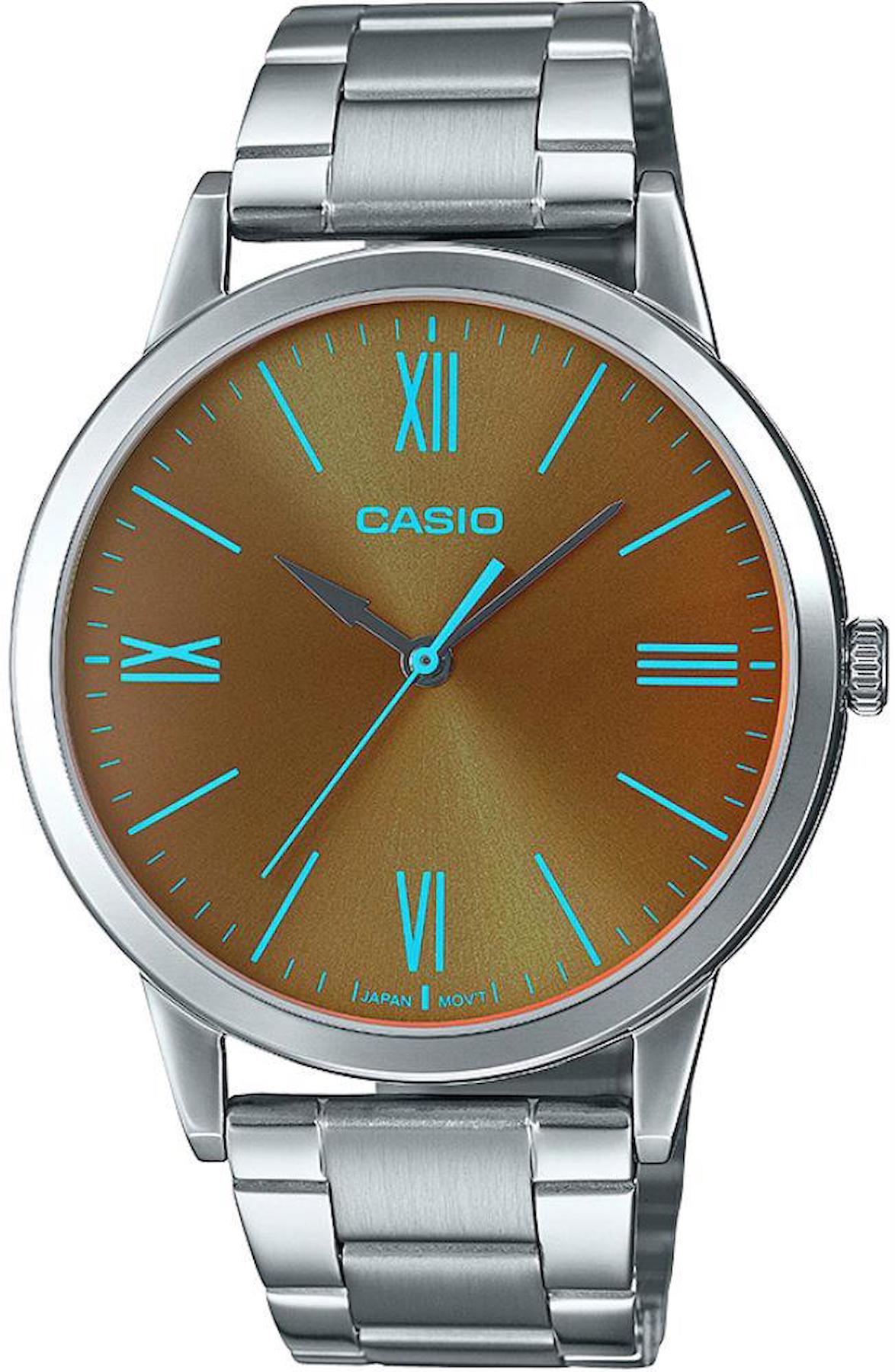 Casio MTP-E600D-1BDF 41 mm Çelik Kordon Analog Erkek Kol Saati