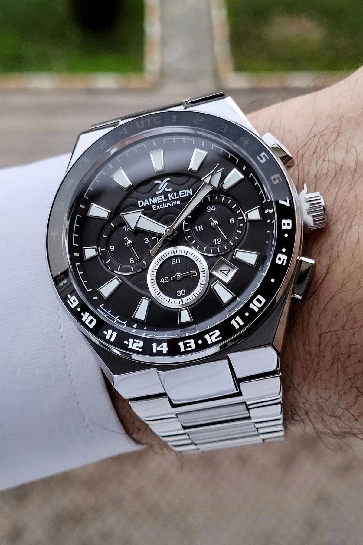 Daniel Klein DKISTE983 Takvimli 42 mm Çelik Kordon Analog Erkek Kol Saati