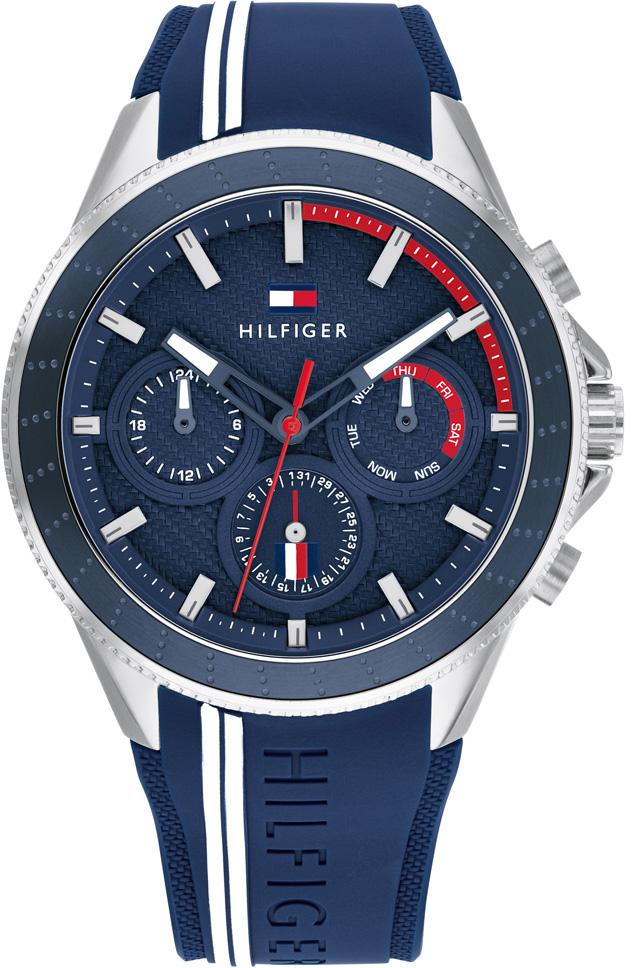 Tommy Hilfiger TH1791859 Takvimli 45 mm Lacivert Plastik Kordon Analog Erkek Kol Saati