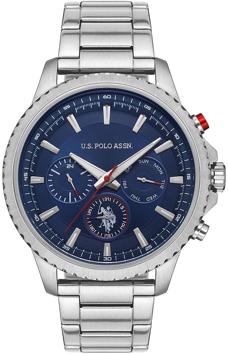 U.S. Polo Assn USPA1034-02 Takvimli 46 mm Çelik Kordon Analog Erkek Kol Saati