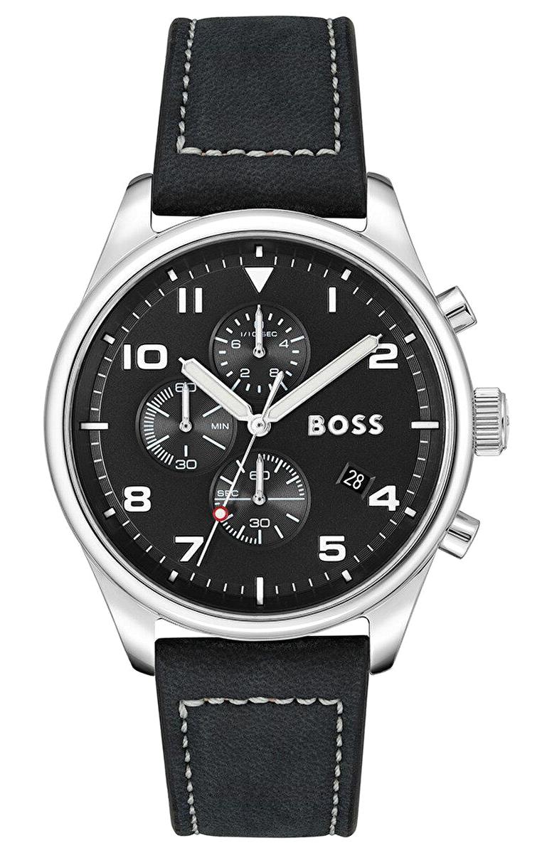 Boss Watches HB1513987 Takvimli 44 mm Siyah Çelik Kordon Analog Erkek Kol Saati