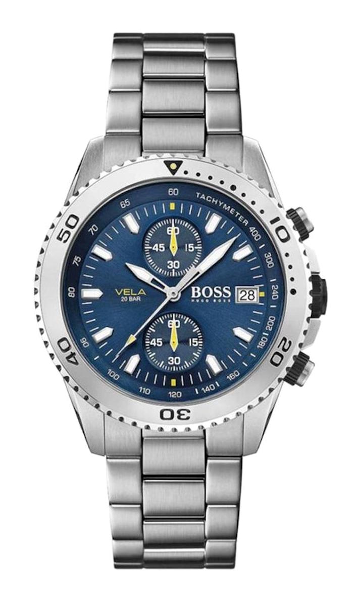 Hugo Boss HB1513775 Pusulalı Takvimli Çelik Kordon Analog Erkek Kol Saati