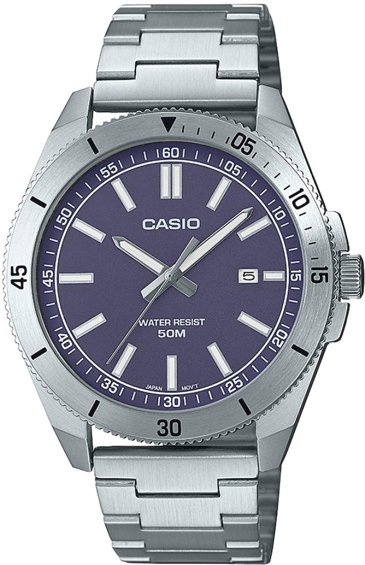 Casio MTP-B155D-2EVDF Takvimli 41 mm Çelik Kordon Analog Erkek Kol Saati