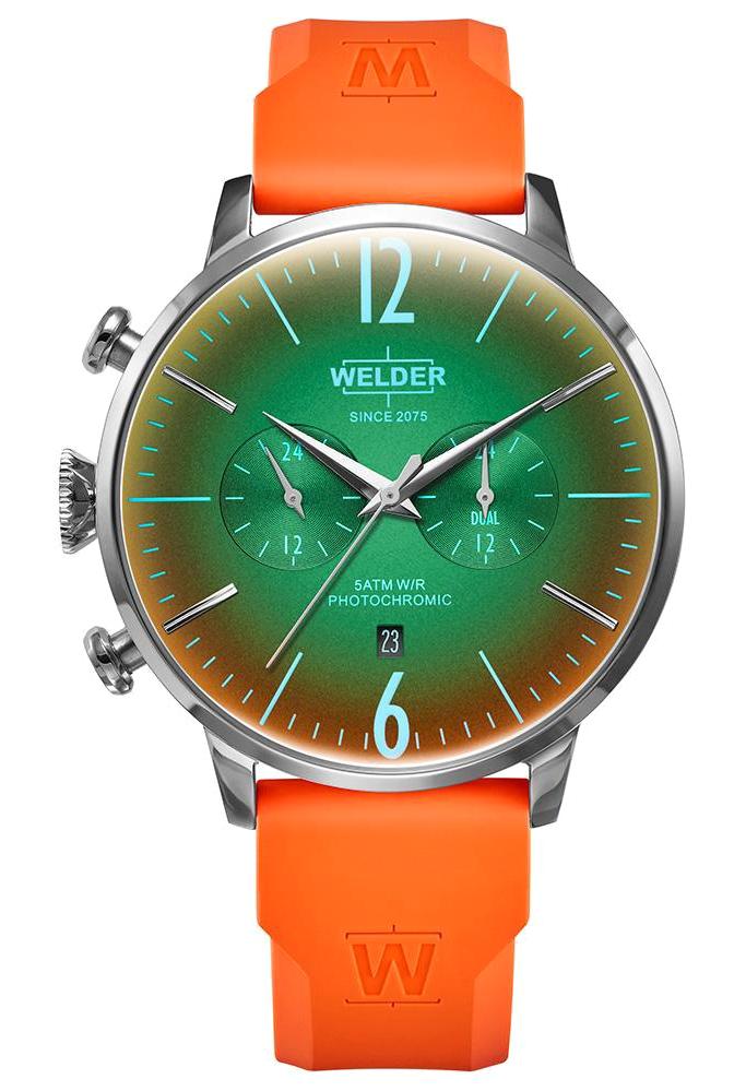 Welder Watch WWRC1022 Pusulalı Takvimli 47 mm Turuncu Silikon Kordon Analog Erkek Kol Saati