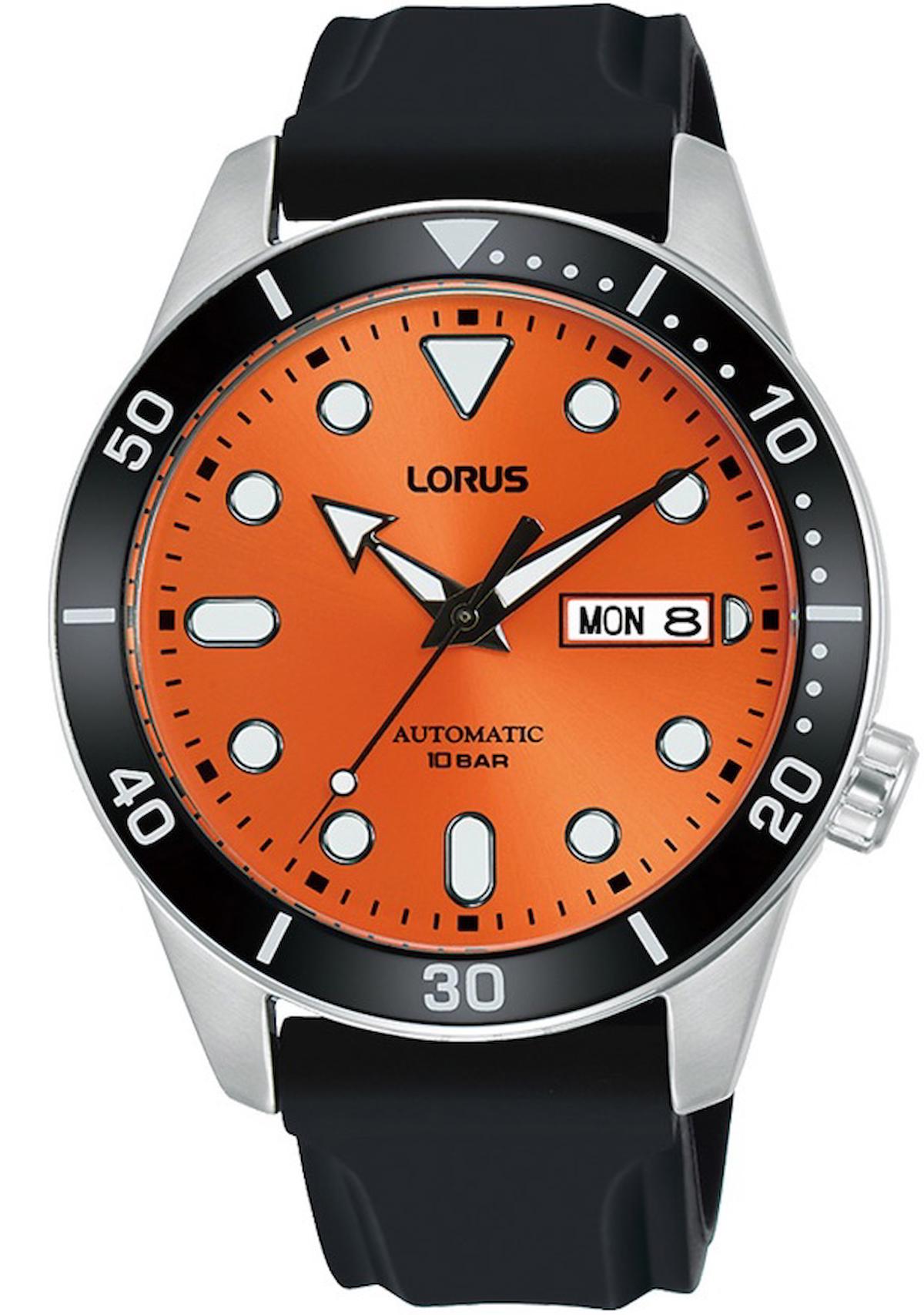 Lorus RL453AX9 Takvimli 42 mm Siyah Plastik Kordon Analog Erkek Kol Saati