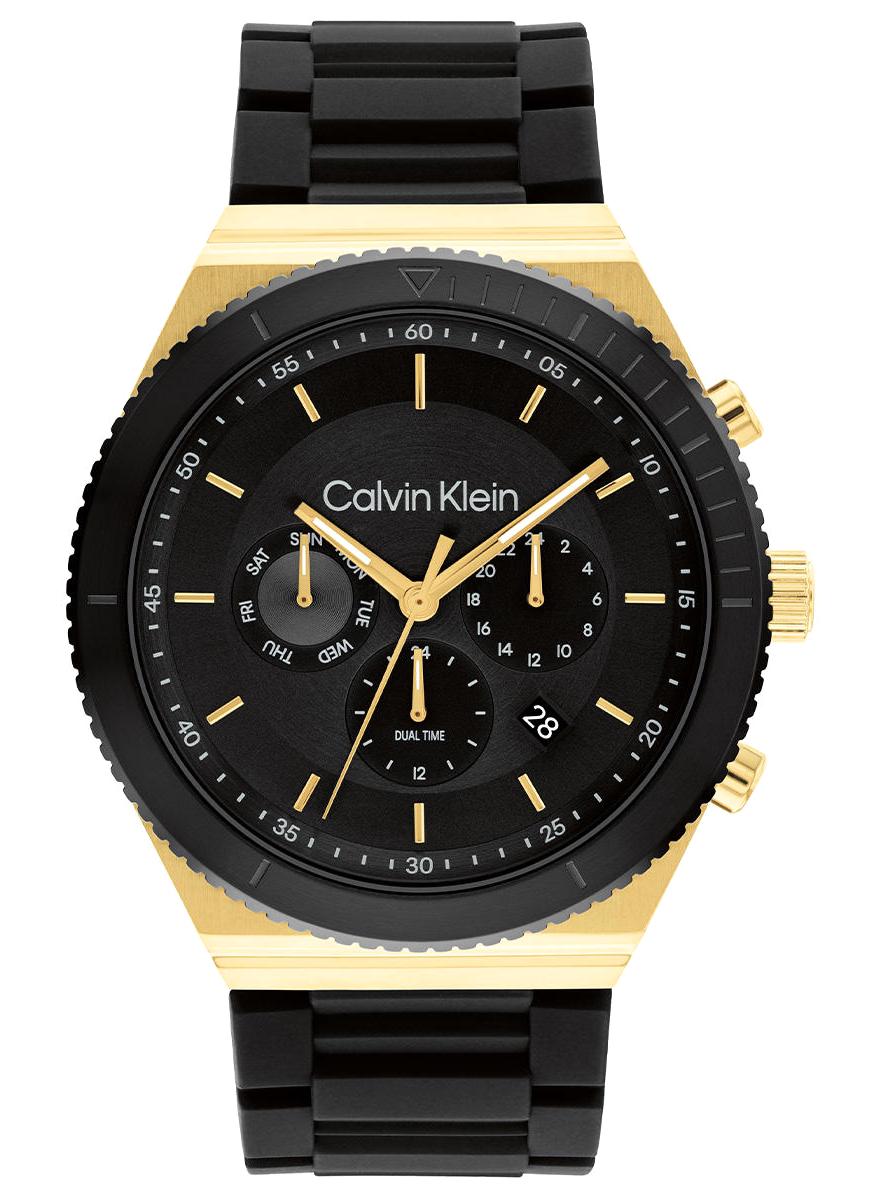 Calvin Klein CK25200306 Takvimli 44 mm Siyah Silikon Kordon Analog Erkek Kol Saati