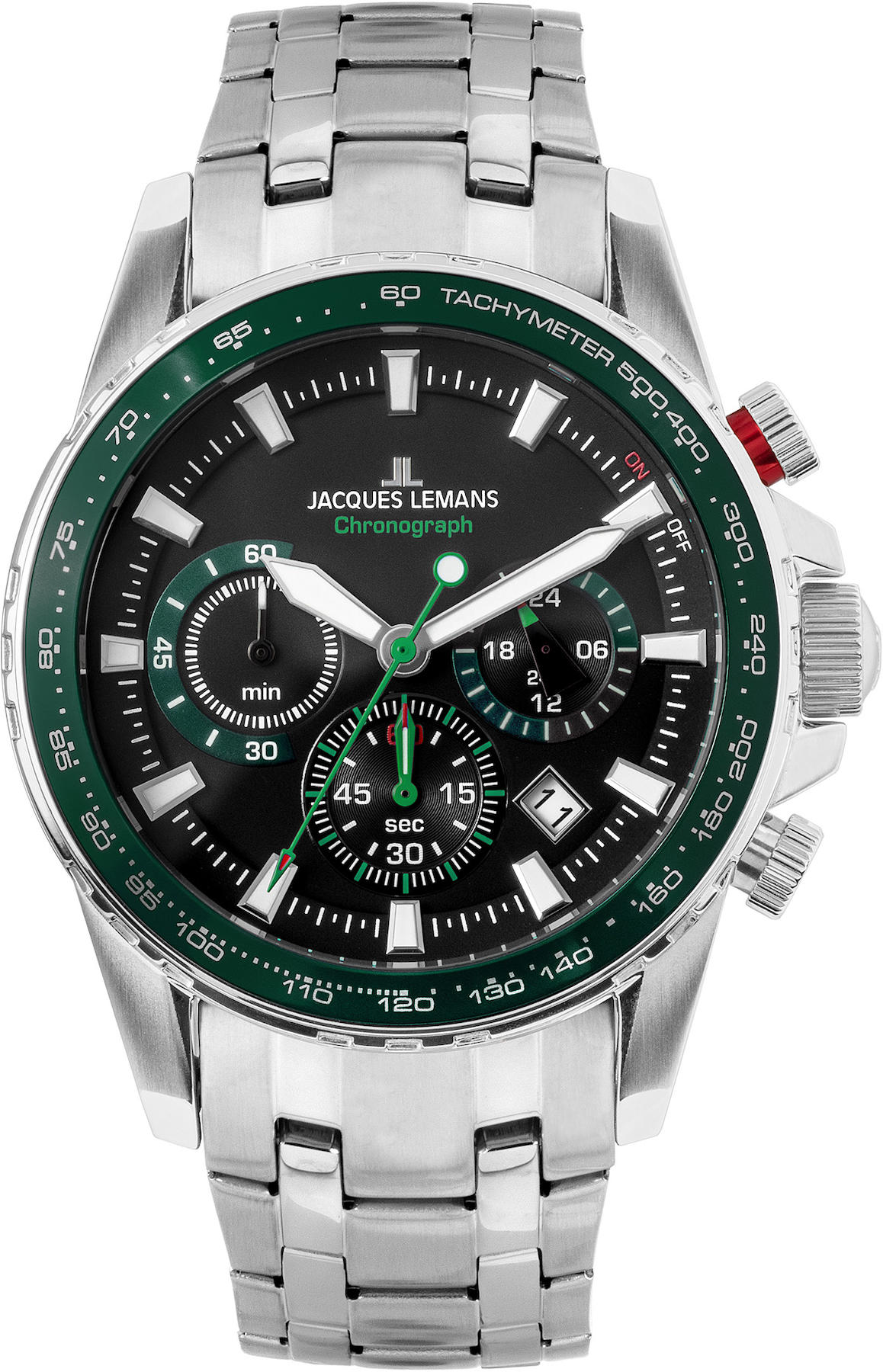 Jacques Lemans LİVERPOOL 1-2099F Takvimli 42 mm Çelik Kordon Analog Erkek Kol Saati