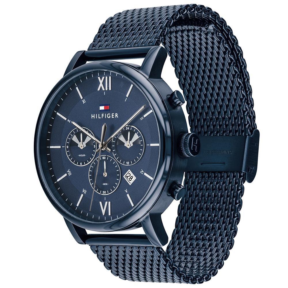 Tommy Hilfiger TH1710397 Takvimli 44 mm Çelik Kordon Analog Erkek Kol Saati