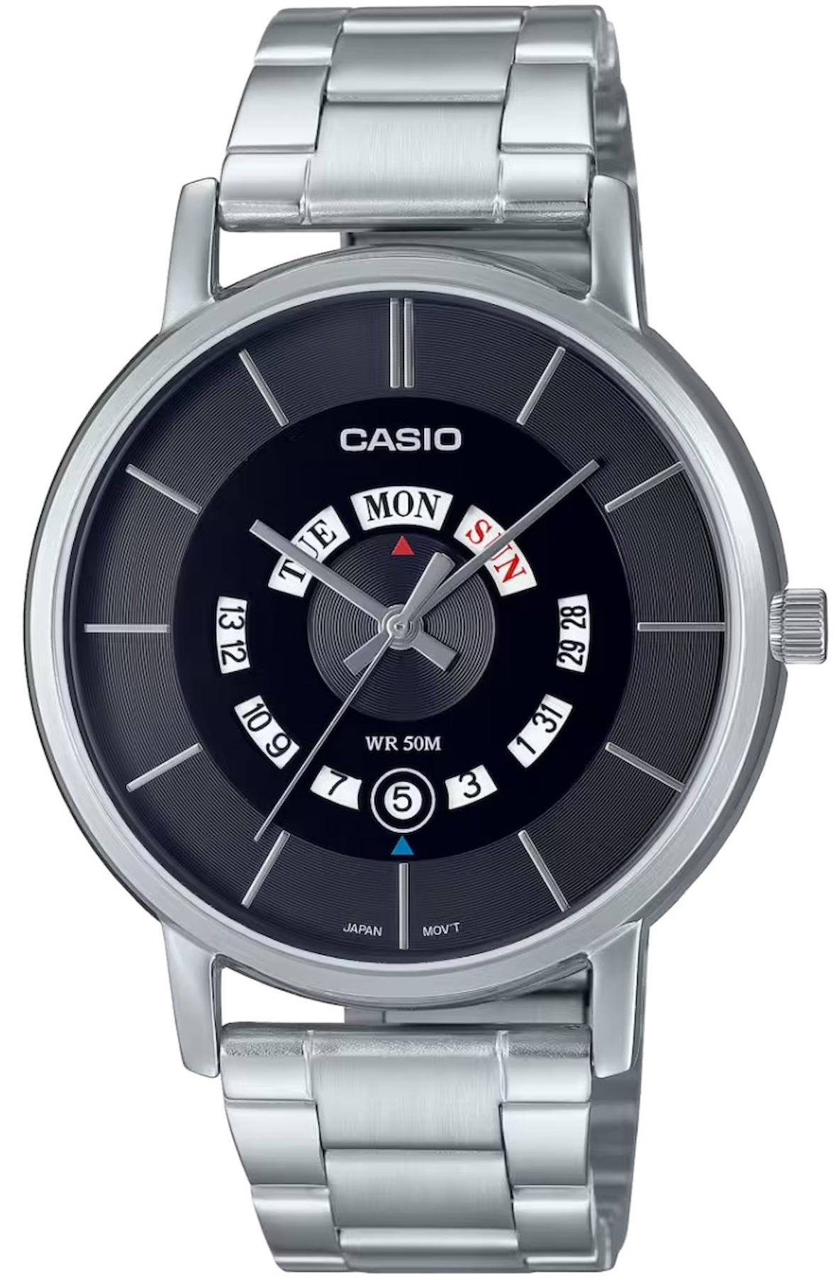 Casio MTP-B135D-1AVDF Takvimli 41 mm Çelik Kordon Analog Erkek Kol Saati