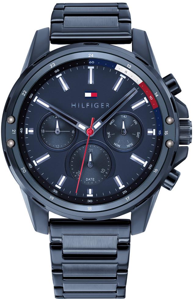 Tommy Hilfiger TH1791789 Takvimli 44 mm Lacivert Çelik Kordon Analog Erkek Kol Saati