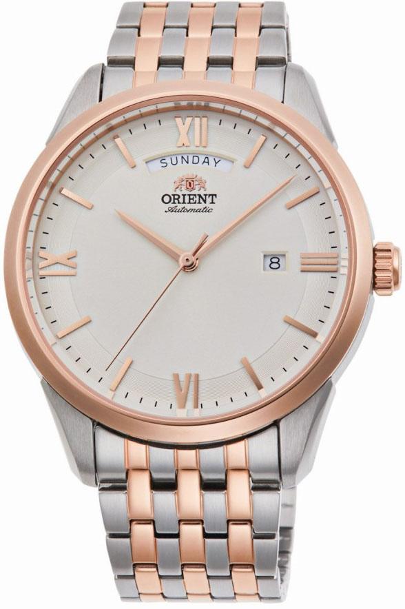 Orient RA-AX0001S0HB Takvimli 40 mm Gri-Rose Gold Çelik Kordon Analog Kol Saati