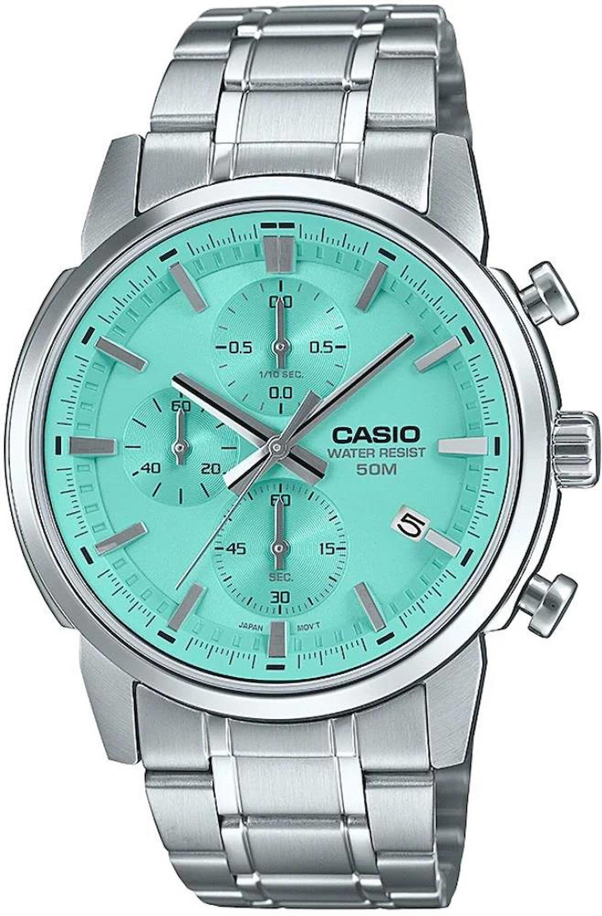 Casio MTP-E510D-2AVDF Takvimli 42 mm Çelik Kordon Analog Erkek Kol Saati