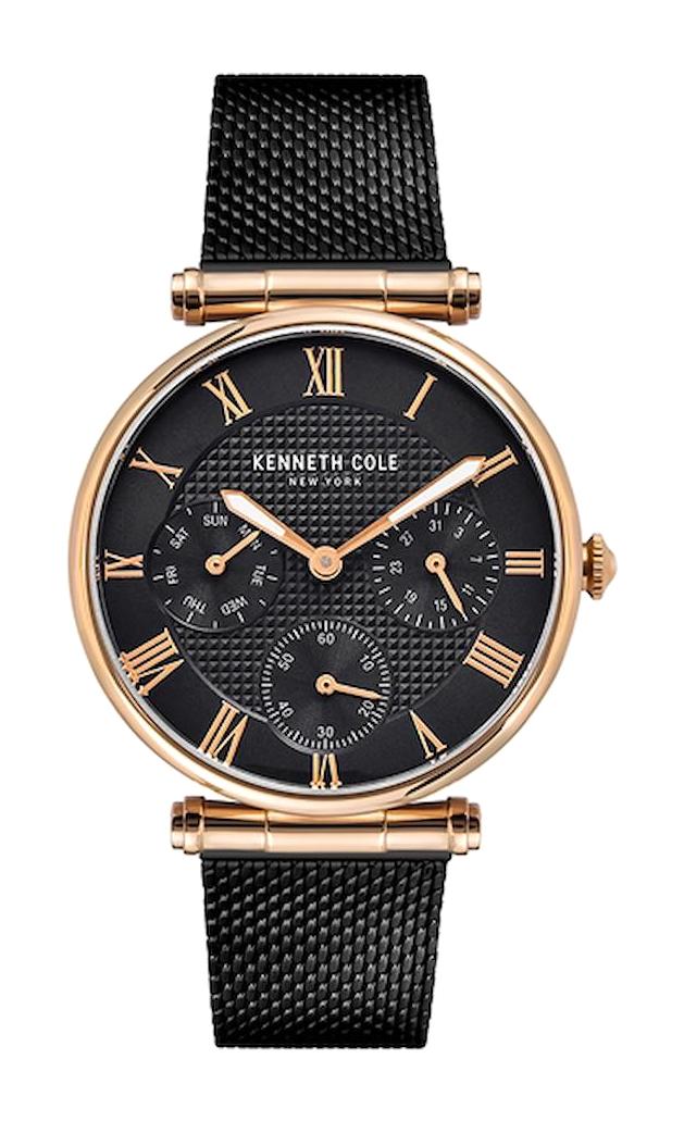 Kenneth Cole KC50751002 Takvimli 42 mm Siyah Metal Kordon Analog Erkek Kol Saati