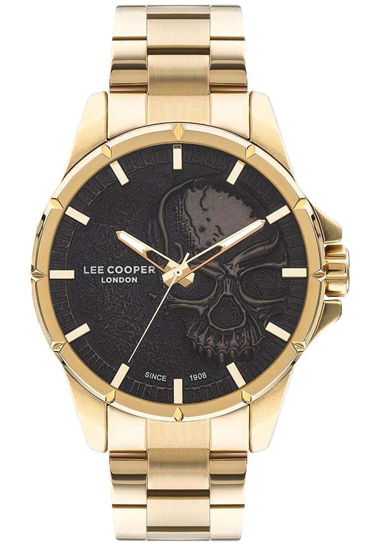 Lee Cooper LC07573.150 44 mm Altın Çelik Kordon Analog Erkek Kol Saati