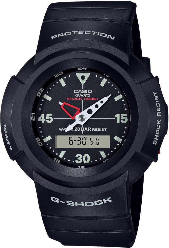 Casio AW-500E-1EDR Takvimli 47.7 mm Siyah Silikon Kordon Analog Erkek Kol Saati