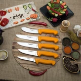 Lizbisa Gold Serisi Mutfak Bıçak Seti Et Ekmek Meyve Sebze Yüzme Sıyırma Bıçağı 5 Li Set (Y-S-0-1-2)