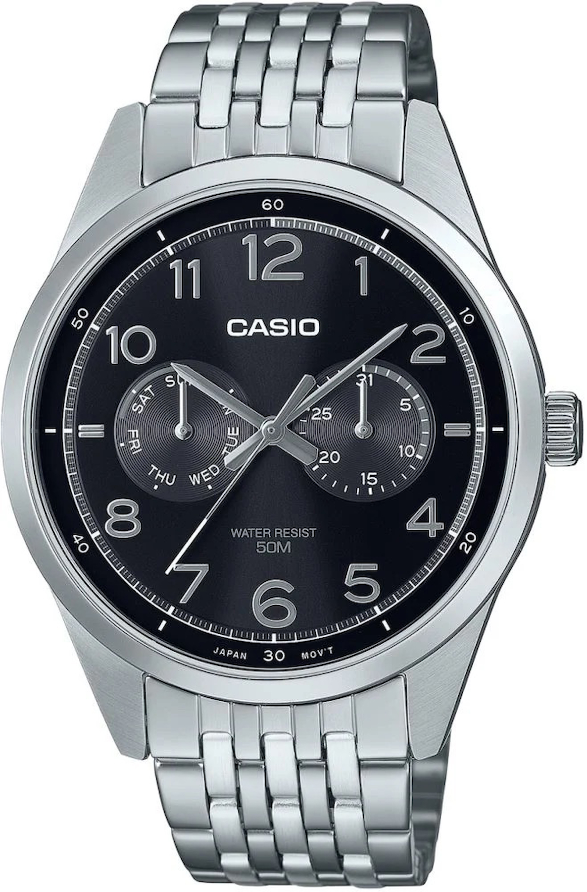 Casio MTP-E340D-1AVDF Takvimli 41 mm Çelik Kordon Analog Erkek Kol Saati