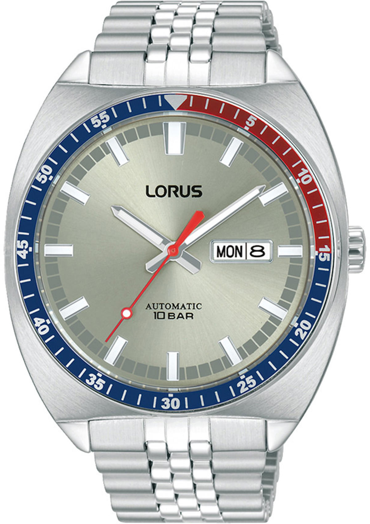 Lorus RL447BX9 Takvimli 43 mm Çelik Kordon Analog Erkek Kol Saati