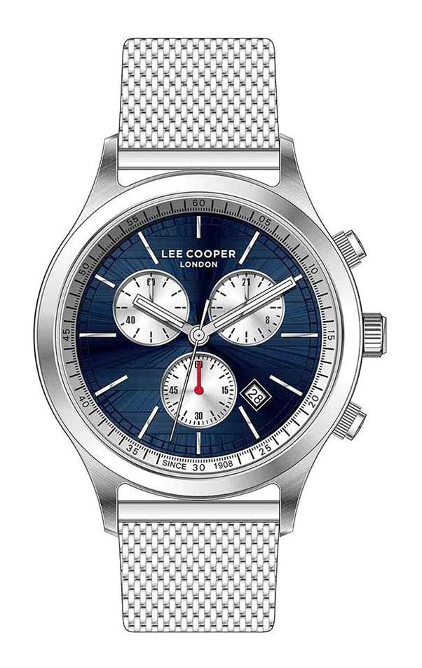 Lee Cooper LC07288.390 Takvimli 44 mm Çelik Kordon Analog Erkek Kol Saati