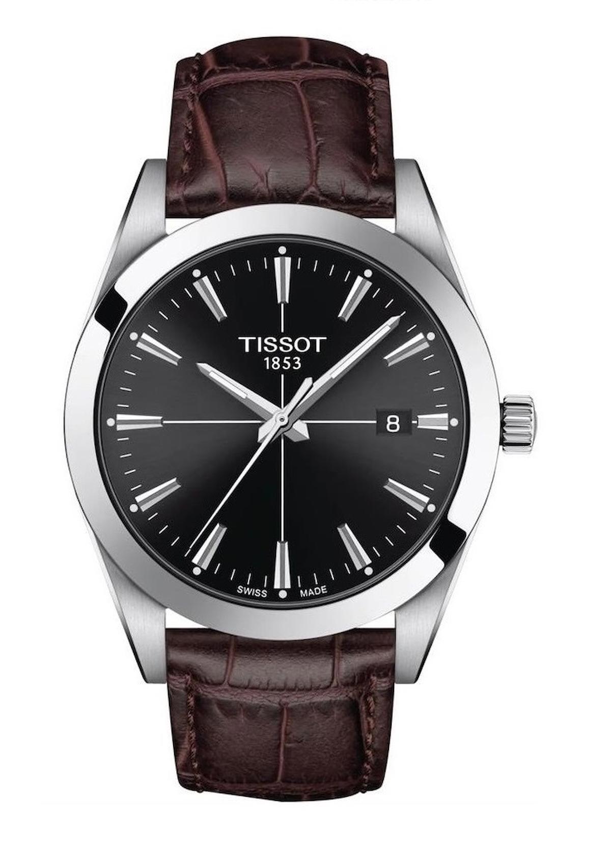 Tissot T1274101605101 Takvimli 44 mm Kahverengi Deri Kordon Analog Erkek Kol Saati