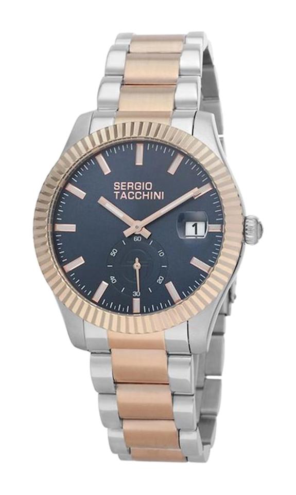 Sergio Tacchini ST.1.10065.5 Takvimli 44 mm Altın-Çelik Kordon Analog Erkek Kol Saati