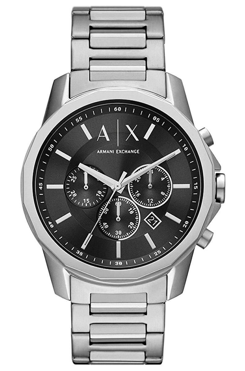 Armani Exchange AX1720 Takvimli 44 mm Çelik Kordon Analog Erkek Kol Saati