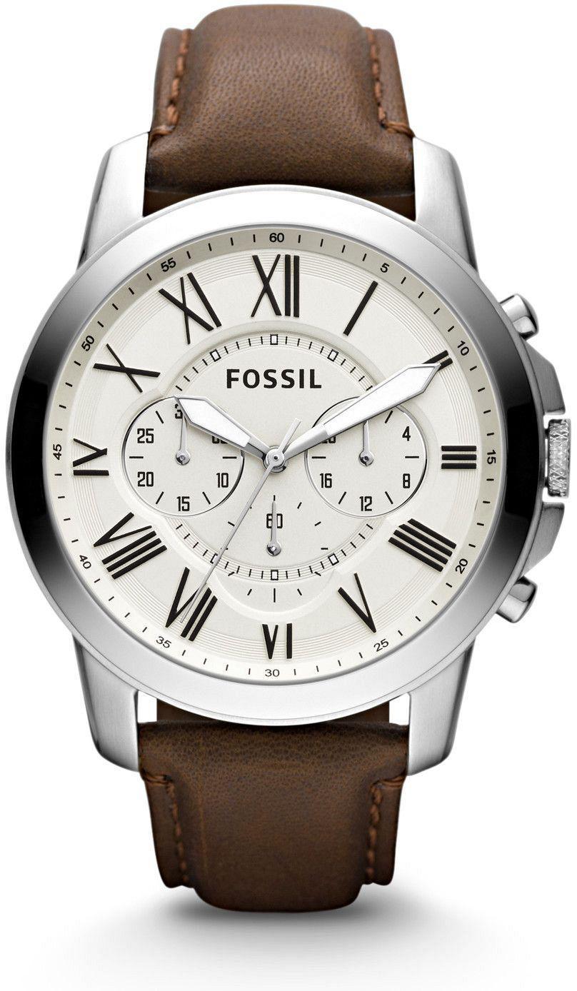 Fossil FS4735 Takvimli 36-40 mm Kahverengi Metal Kordon Analog Erkek Kol Saati