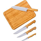 Bambum Symbol - 5 Parça Kesme Tahtalı Bıçak Seti
