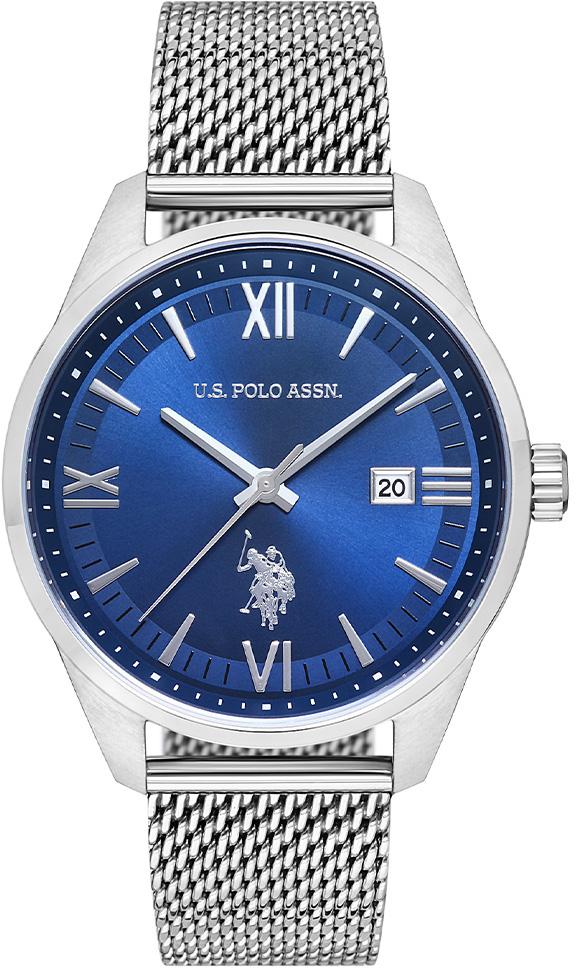 U.S. Polo Assn USPA1001-01 Takvimli 43 mm Çelik Kordon Analog Erkek Kol Saati