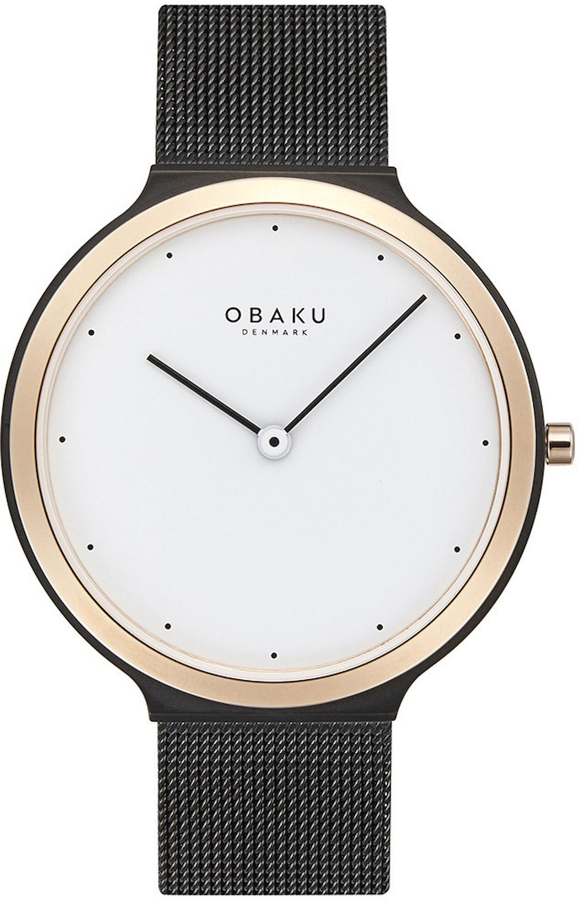 Obaku Denmark V269GXMWMB 40 mm Çelik-Hasır Kordon Analog Kol Saati