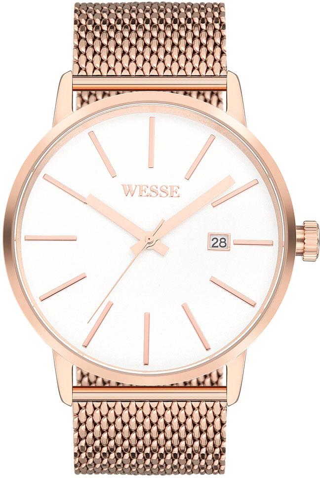 Wesse WWG200017 Pusulalı Takvimli 43 mm Rose Gold Çelik Kordon Analog Kol Saati