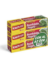 Koroplast Büyük 30x45 Buz Dolabı Poşeti 3x20 Adet