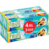 Fresh-Up Orta Kilitli 19x25 Buz Dolabı Poşeti 4 Adet