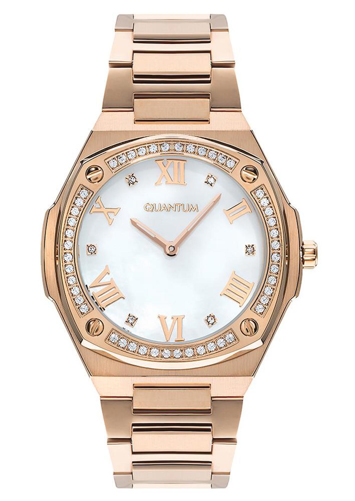 Quantum IML1050.420 41 mm Rose Gold Çelik Kordon Analog Kadın Kol Saati