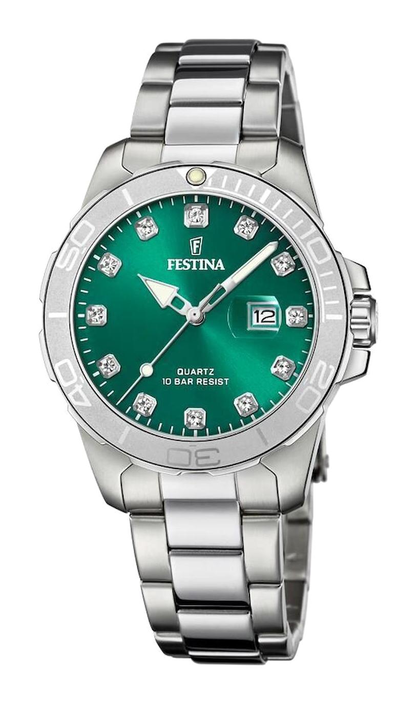 Festina F20503/7 36 mm Gri Çelik Kordon Analog Kadın Kol Saati