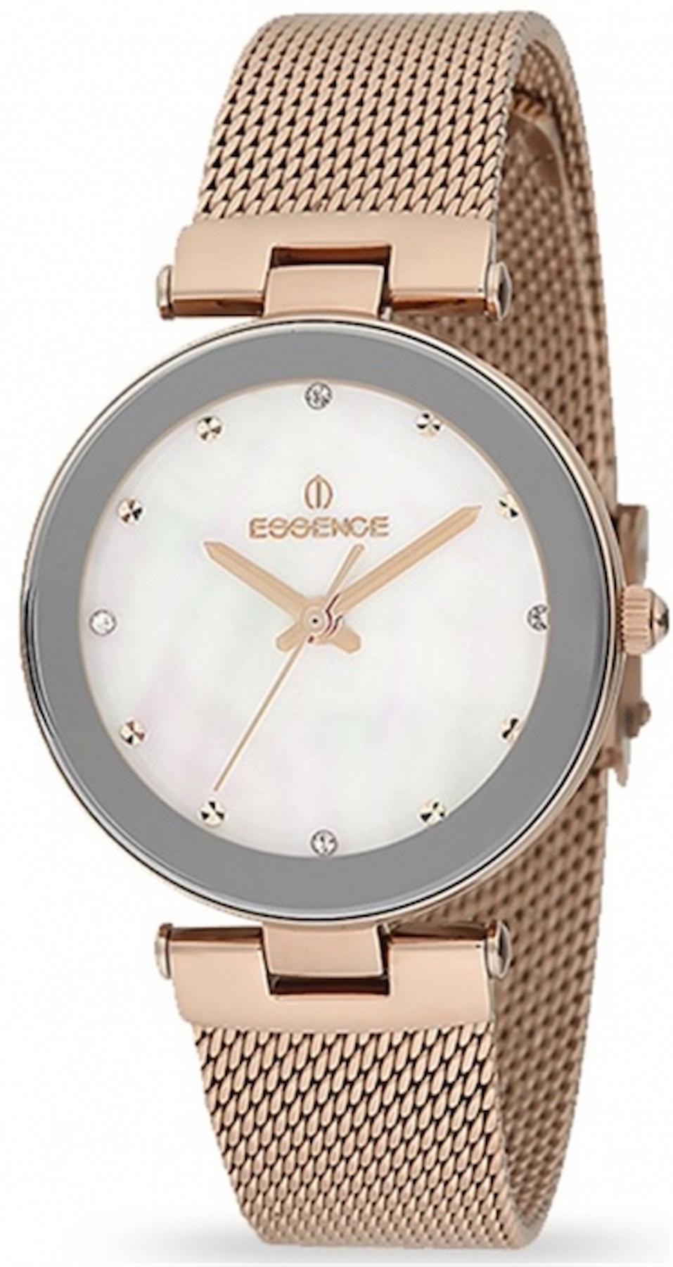 Essence D1000.420 32 mm Rose Gold Çelik-Hasır Kordon Analog Kadın Kol Saati