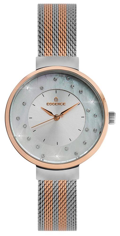 Essence ES6636FE.520 36 mm Gri-Rose Gold Hasır Kordon Analog Kadın Kol Saati