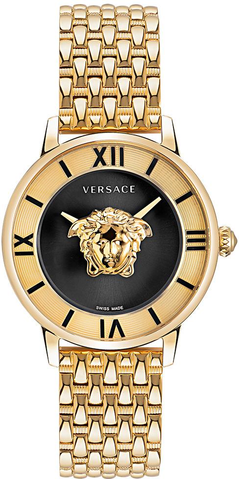 Versace VRSCVE2R00322 38 mm Altın Çelik Kordon Analog Kadın Kol Saati