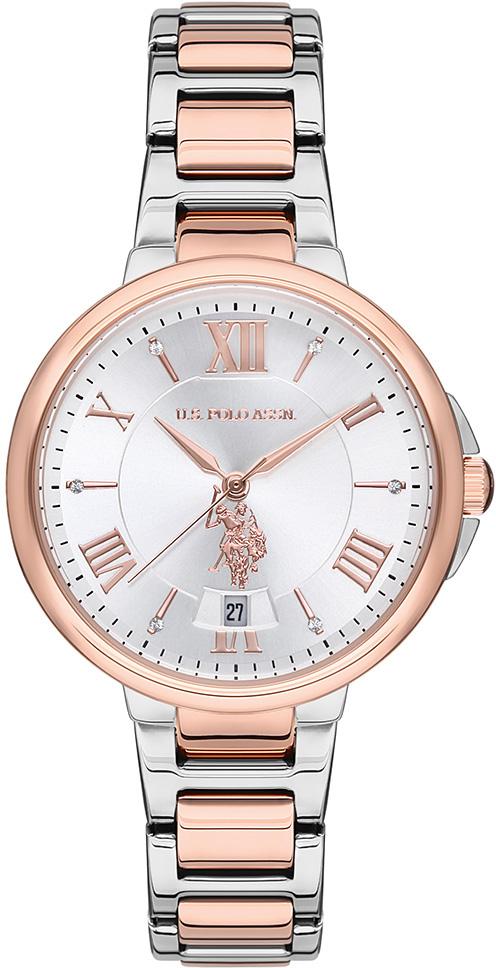 U.S. Polo Assn USPA2012-04 34 mm Gri-Rose Gold Çelik Kordon Analog Kadın Kol Saati