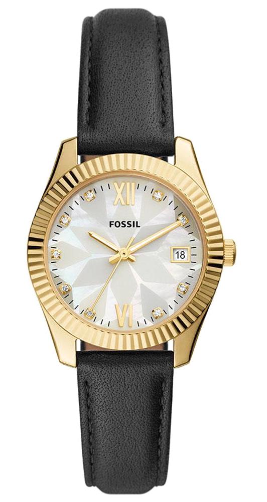 Fossil FES5149 34 mm Siyah Deri Kordon Analog Kadın Kol Saati