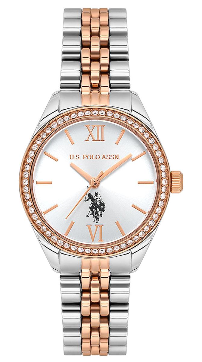 U.S. Polo Assn USPA2085-06 30 mm Gri-Rose Gold Çelik Kordon Analog Kadın Kol Saati