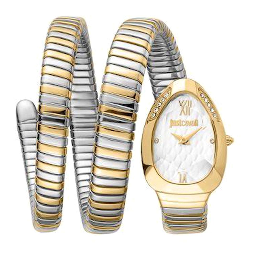 Just Cavalli JC1L224M0065 24 mm Altın-Gri Çelik Kordon Analog Kadın Kol Saati